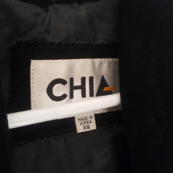 Cropped Black/Leopard Print Fringe Suede Jacket - Picture 2 of 4